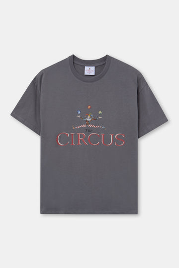 Camiseta Basic petróleo de algodón orgánico unisex - frontal sin modelo The Circus Clothing