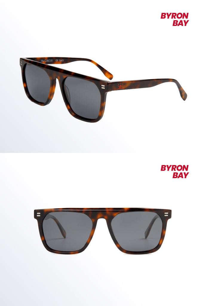 Byron bay carey gafas - frontal y lateral  The Circus Clothing
