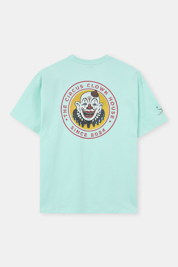 Camiseta Clown house mint de algodón orgánico unisex - espalda
