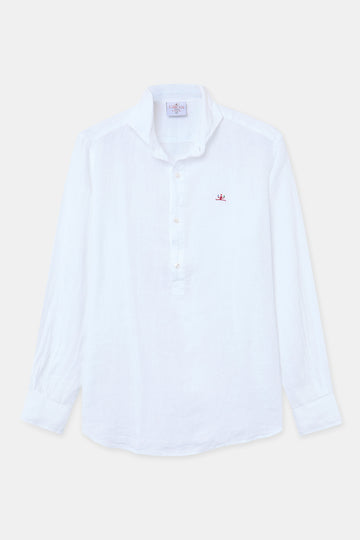 Lino blanca polera - frontal The Circus Clothing