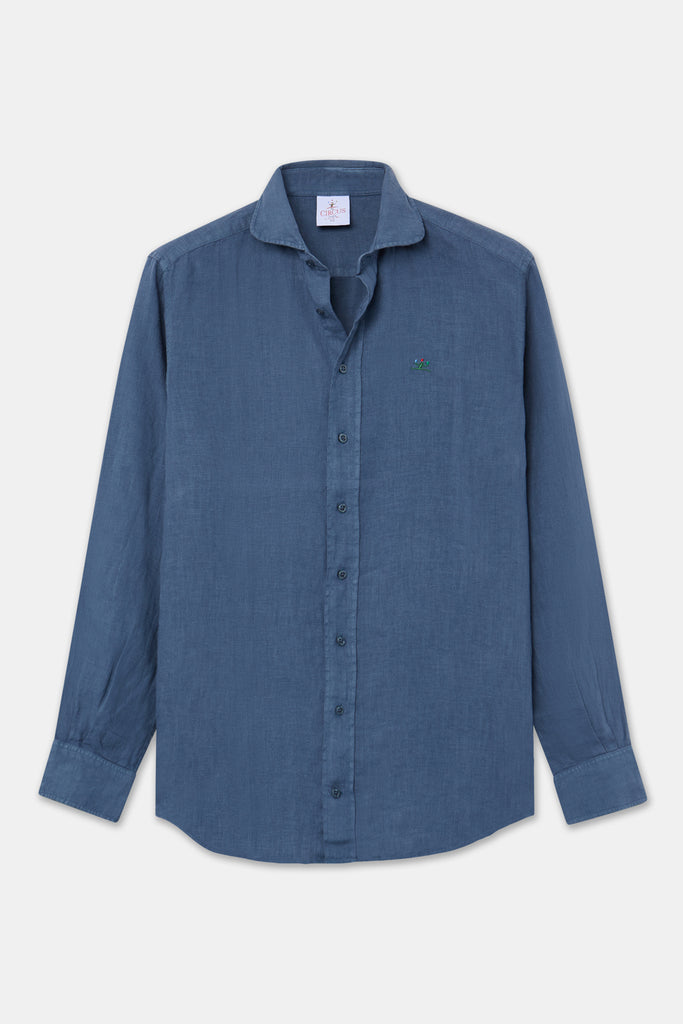 Lino petróleo camisa - frontal The Circus Clothing