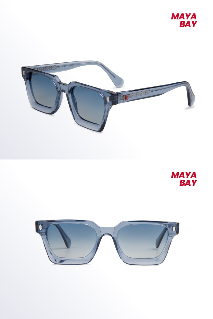 Maya bay blue gafas - frontal y lateral The Circus Clothing
