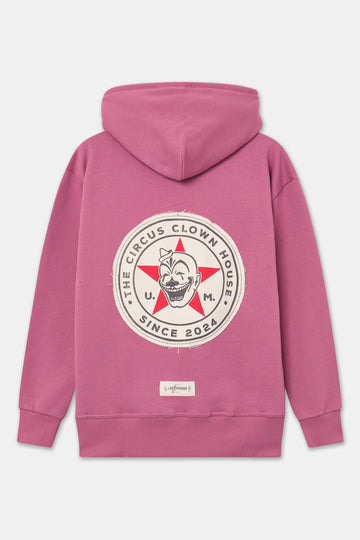 Star clown guinda hoodie - espalda sin modelo