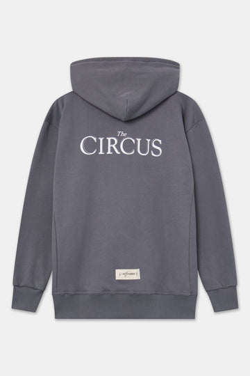 The Circus gris hoodie - espalda sin modelo The Circus Clothing