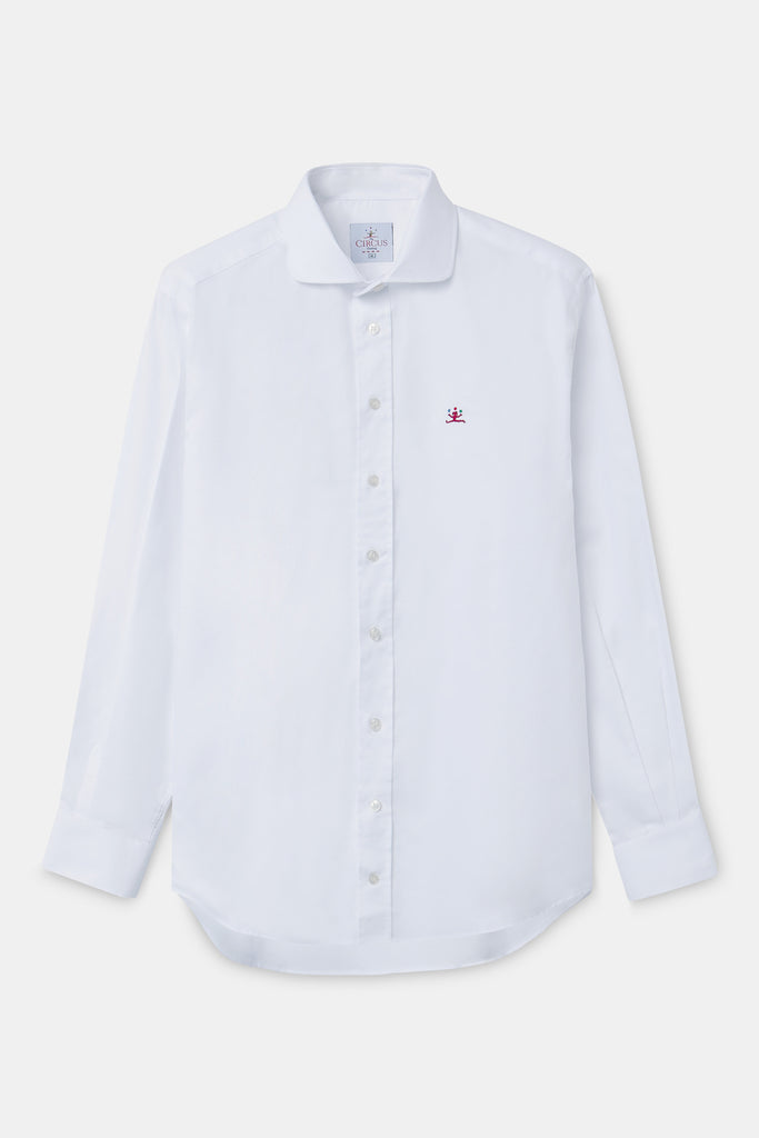 camisa oxford blanca the circus frontal sin modelo