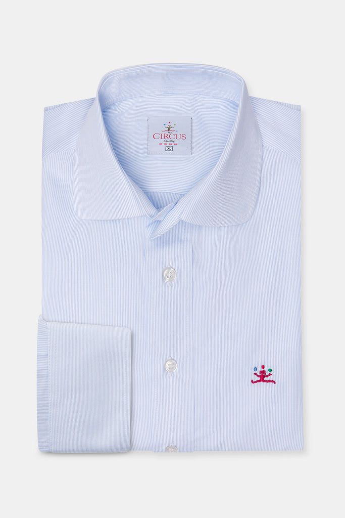 camisa popelin rayas the circus frontal doblada