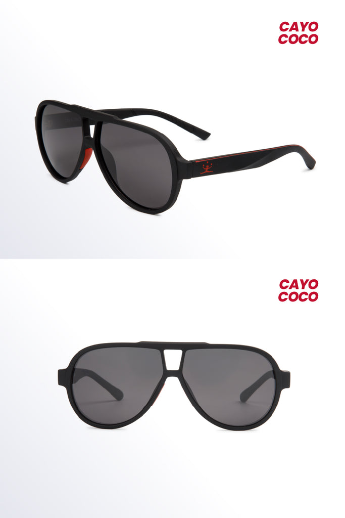 cayo coco black gafas - frontal y lateral The Circus Clothing
