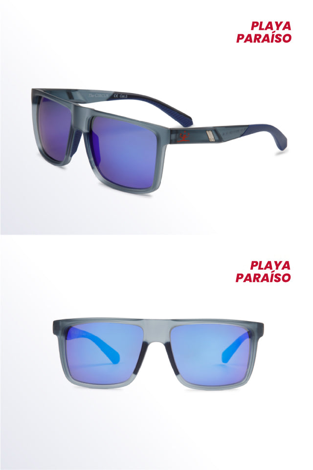 playa paraiso  blue gafas - frontal y lateral The Circus Clothing